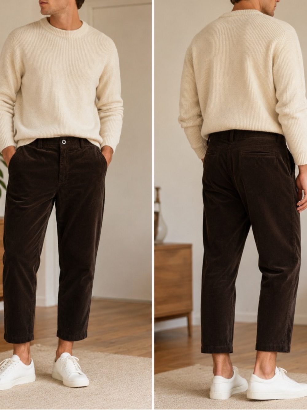 I love Ugly Men's Corduroy Pants in Dark Brown